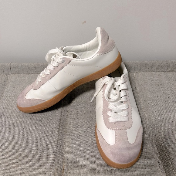 Mango White Leather Panel Sneakers - Picture 3 of 6